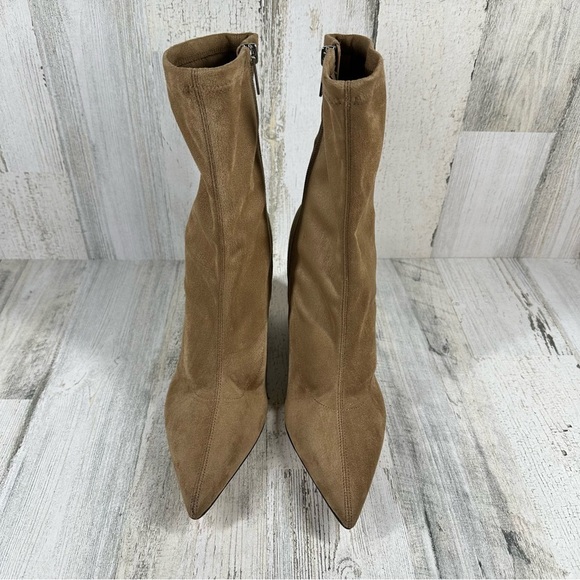 NEW Marc Fisher Larry Pointed Toe Ankle Boot In Tan #1181 - Picture 12 of 13